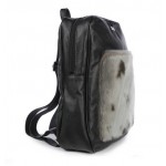 Bilodeau - LIVIA Backpack, Leather and Natural Seal Fur
